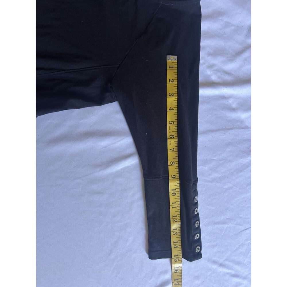 Soft Surroundings Modest Maxi Dress Womens Size Medium Black Minimalist Neutral - Picture 8 of 8